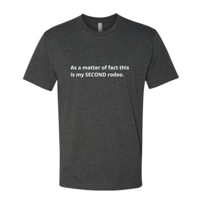 As a matter of fact this is my SECOND rodeo Thumbnail