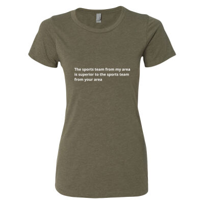 The sports team from my area is superior to the sports team from your area Thumbnail